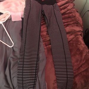 striped Lululemon leggings